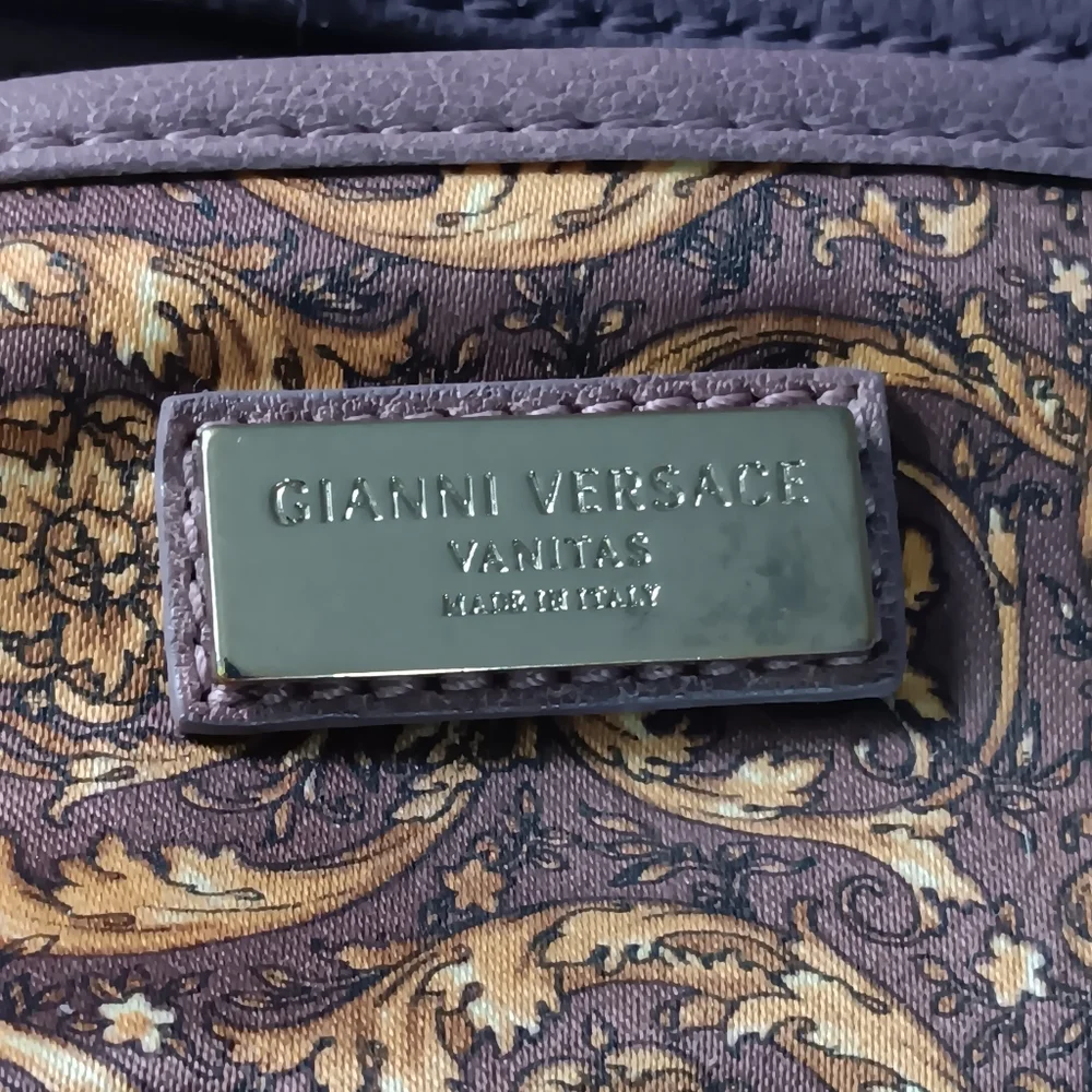 SOLD ✅️GIANNI VERSACE Vanitas Limited Edition Quilted Barocco Bag - PURPLE 💜 - Picture 16 of 17